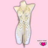 Delilah Crystal Body Chain Dress #30060 - StyleWanderlustUSA