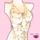 Delilah Crystal Body Chain Dress #30060 - StyleWanderlustUSA