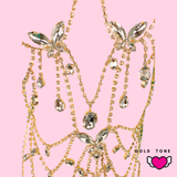 Delilah Crystal Body Chain Dress #30060 - StyleWanderlustUSA