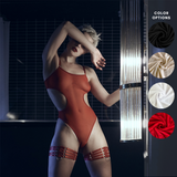 Soft Mesh Bodysuit with Cutouts / See Thru Monokini / Thong Bodysuit - Clara #20255 - StyleWanderlustUSA