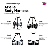 Arielle Convertible Body Harness #20293 - For Custom Orders - StyleWanderlustUSA