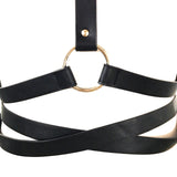 Adjustable Vegan Leather Multi-Wear Suspenders / Body Harness - Sienna #30010 - StyleWanderlustUSA
