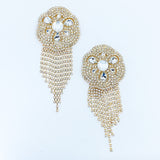 Gold Fancy Pasties With Crystals  #30318 - StyleWanderlustUSA