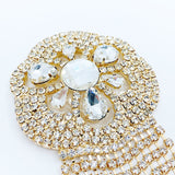 Gold Fancy Pasties With Crystals  #30318 - StyleWanderlustUSA
