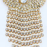 Gold Fancy Pasties With Crystals  #30318 - StyleWanderlustUSA
