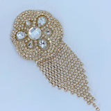 Gold Fancy Pasties With Crystals  #30318 - StyleWanderlustUSA
