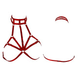 Halter Cage Bra Adjustable Bondage Lingerie - Nicolette #20229 - StyleWanderlustUSA