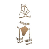 Halter Cage Bra Adjustable Bondage Lingerie - Nicolette #20229 - StyleWanderlustUSA