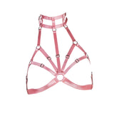 Halter Cage Bra Adjustable Bondage Lingerie - Nicolette #20229 - StyleWanderlustUSA