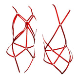 Strappy Body Harness Adjustable Bondage Lingerie - Olivia #20113 - StyleWanderlustUSA