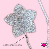 Flower Crystal Pasties with Detachable Body Chain #30035 - StyleWanderlustUSA