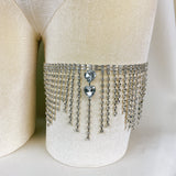 Layered Thigh Chain with Fringe & Heart Accents /Necklace with Fringe Design - Eros #30042 - StyleWanderlustUSA
