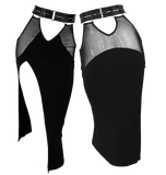 Vintage-inspired Below the Knee Skirt with Sexy Cutouts - Lea Skirt  #20304 - StyleWanderlustUSA