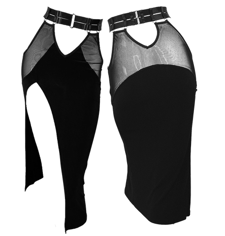Vintage-inspired Below the Knee Skirt with Sexy Cutouts - Lea Skirt  #20304 - StyleWanderlustUSA