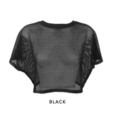 See Thru Fishnet Mesh Crop Top - Noelle #40001 - StyleWanderlustUSA