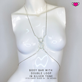 Body Bar with Double Loops / Cleavage Body Chain - #30032 - StyleWanderlustUSA