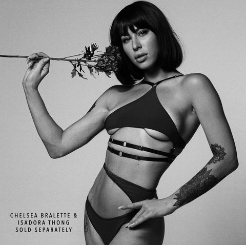 One Shoulder Bralette with Underboob Chelsea #20298 & Asymmetric Thong with Cutouts Isadora #20299 - StyleWanderlustUSA