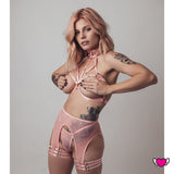 See Thru Suspender Belt with Thigh Harness - Gigi #20264 - StyleWanderlustUSA