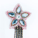 Floral Crystal Pasties with Tassels / Burlesque Nipple Covers / Fancy Decorative Nipple Pasties  #30314 - StyleWanderlustUSA