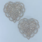 Heart Pasties with Crystals #30321 - StyleWanderlustUSA