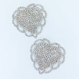 Heart Pasties with Crystals #30321 - StyleWanderlustUSA