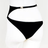 One Shoulder Bralette with Underboob Chelsea #20298 & Asymmetric Thong with Cutouts Isadora #20299 - StyleWanderlustUSA