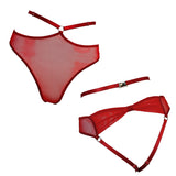 See Thru Mesh Ouvert Panty with Ribbon Detail - #20263 Krystalle - StyleWanderlustUSA
