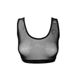 Reversible Scoop Neck See Thru Fishnet Mesh Bra with Cutout Back - Piper #40004 - StyleWanderlustUSA