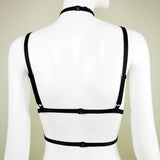 Adjustable Body Harness with Choker Detail / Bondage Lingerie - Riley #20100 - StyleWanderlustUSA
