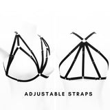 Strappy Body Harness Cage Bra with Sexy Back - Roxanne #20222 - StyleWanderlustUSA