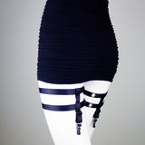 Stocking Suspenders & Thigh Harness - Midnight #20114 - StyleWanderlustUSA